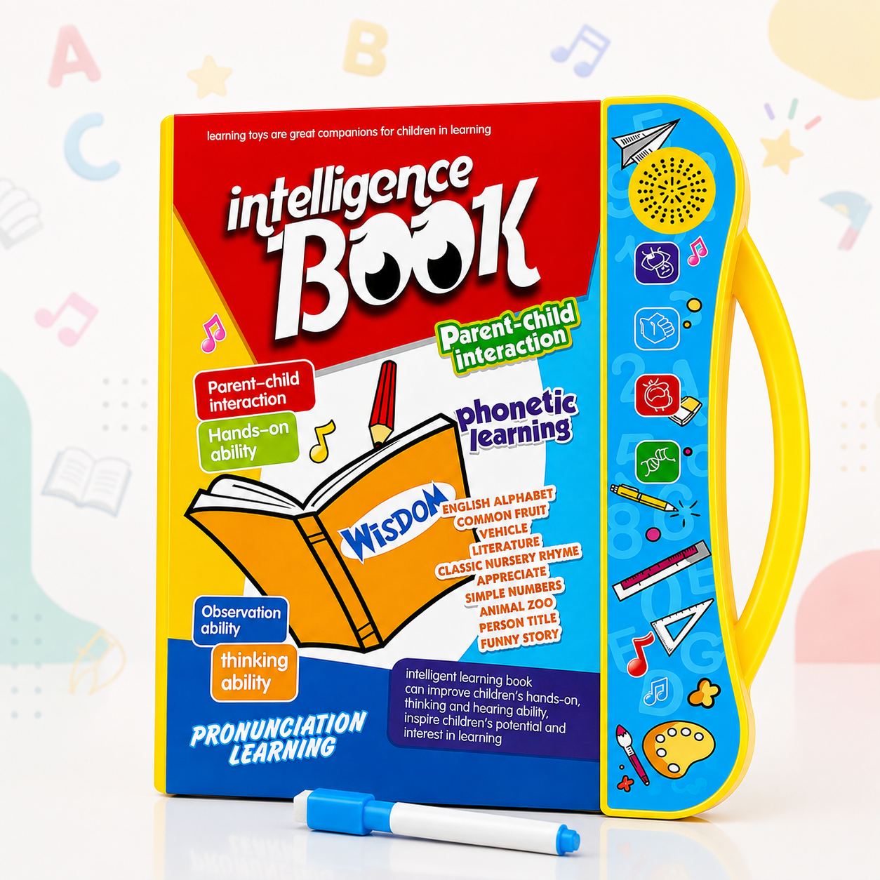Study Book | Intellectual Learning & Phonetic Learning | Intelligence Book with Volume